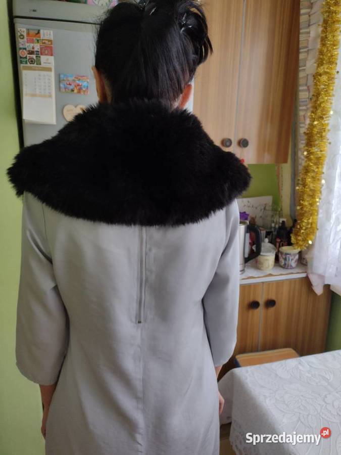 ZaraDuży futrzany kołnierz szal futerko etola małopolskie Kraków