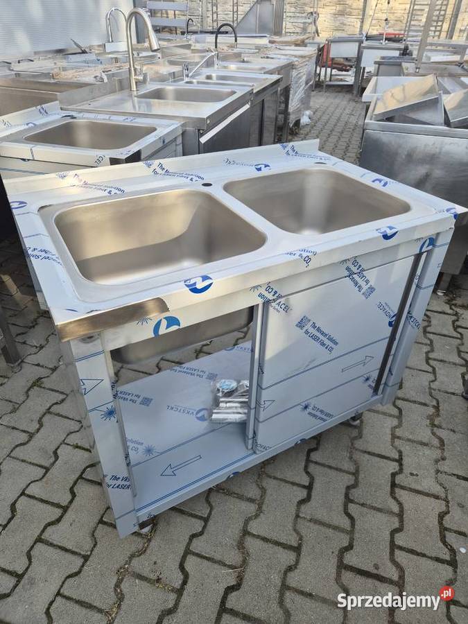 Zlew Gastronomiczny 2 Komorowy Drzwi Suwane Ostrów Wielkopolski
