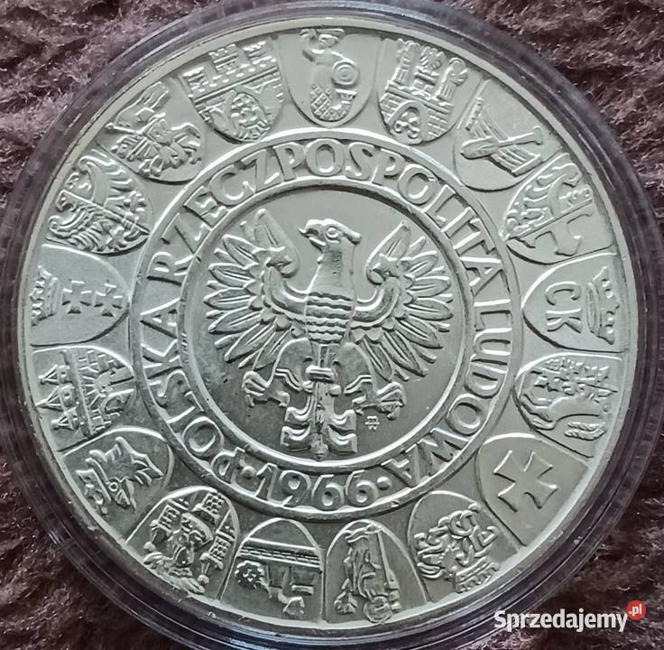 100 Mieszko i Dąbrówka 1966 r Idealna Mennicza wielkopolskie Konin sprzedam