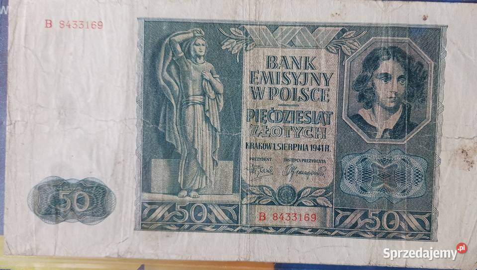 50 Złotych Kraków 1941 r ser B