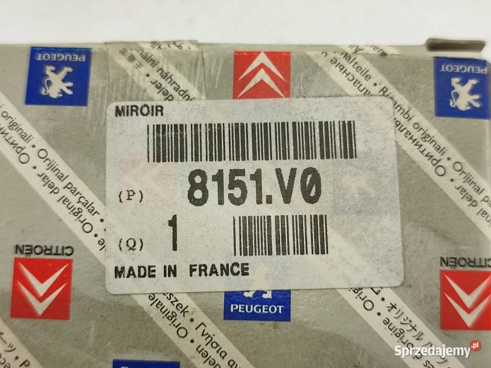 WKŁAD LUSTERKA PRAWY CITROEN SAXO S0 S1 19962003 osobowe