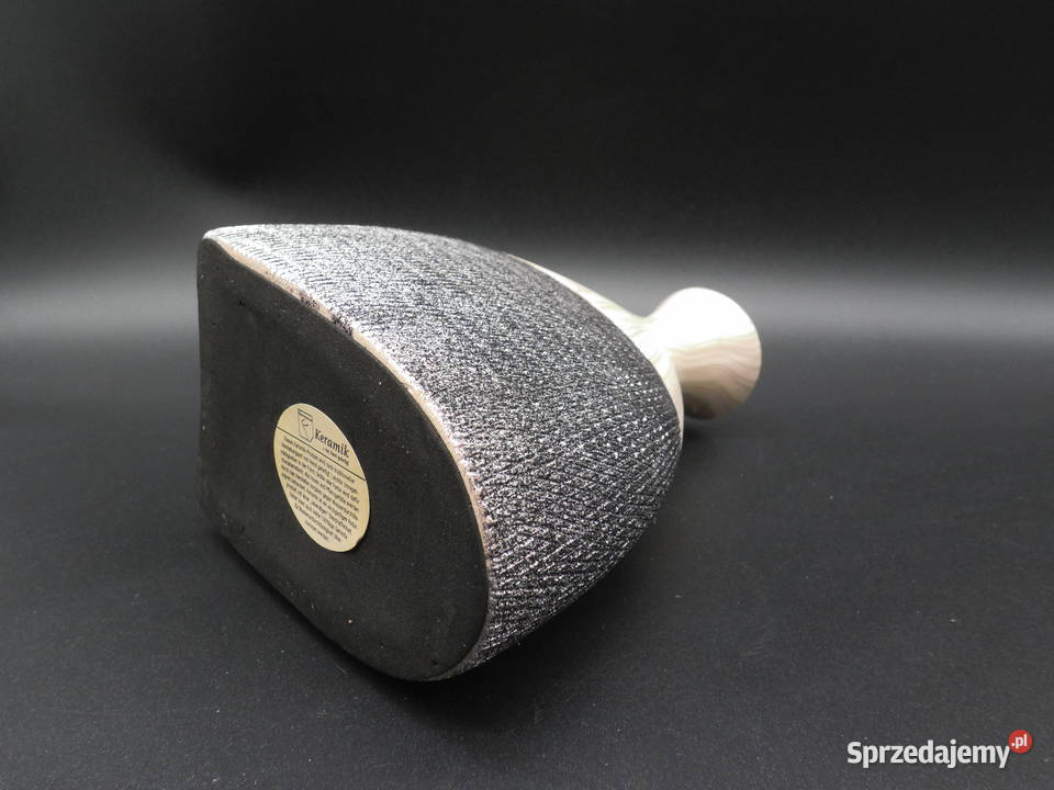 Ceramiczny wazon dwukolorowy KERAMIK Porcelana i szkło Antyki, Sztuka, Kolekcje wielkopolskie Raszków