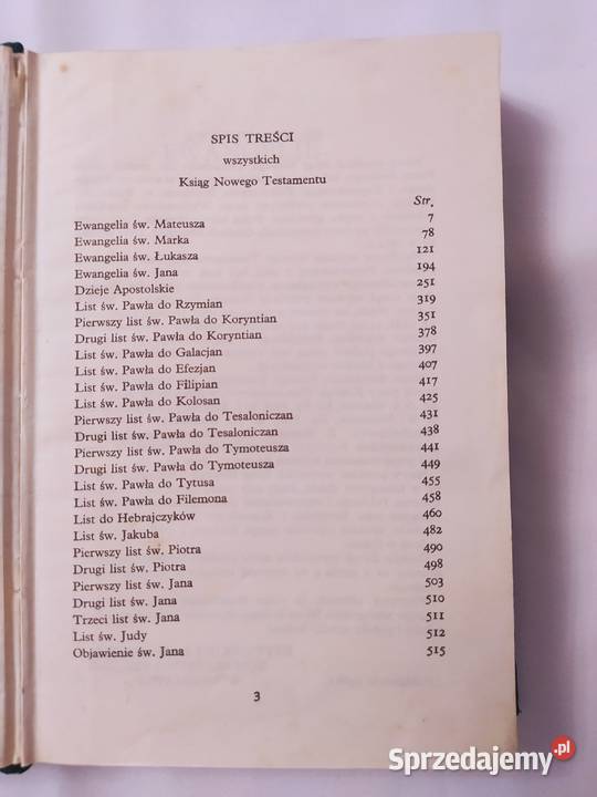 NOWY TESTAMENT tłumaczenie z języka greckiego sprzedam
