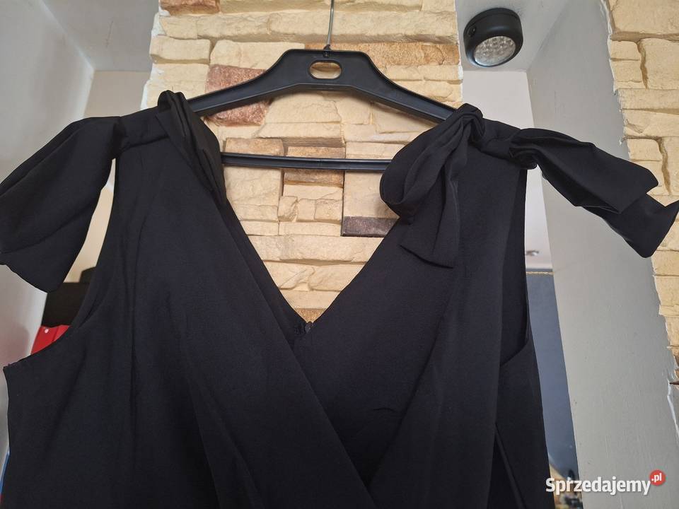 Suknia długa czarna wieczorowa L Nowa Kalisz