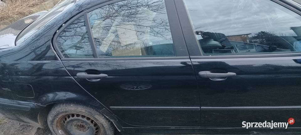 Bmw e46 drzwi prawe przód IDEALNE czarne Aleksandrów Łódzki sprzedam