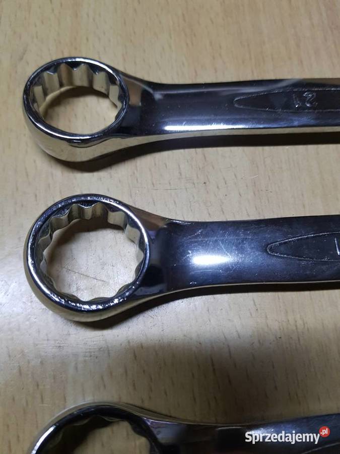 Klucz płasko oczkowy 21 mm stal chromowowanadowa