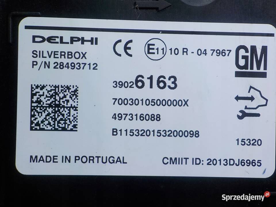 INSIGNIA A LIFT 16r HB 5D modul radia 39026163