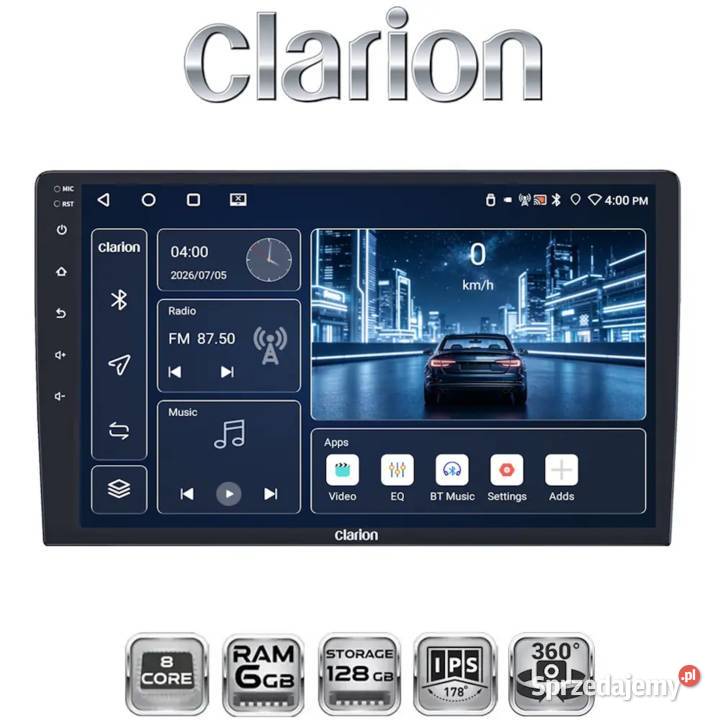 Radio Nawigacja Clarion GL500 Android CarPlay Łuszczów Drugi