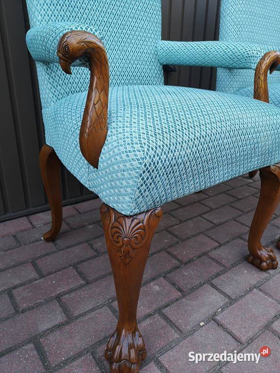 Stary Tron Fotel Krzesło Gabinetowe Antyk wielkopolskie