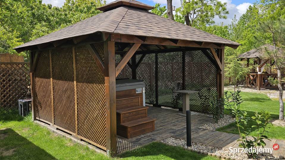 Altana XXL Garaż ogrodowa Wiata drewniana Rębiszów