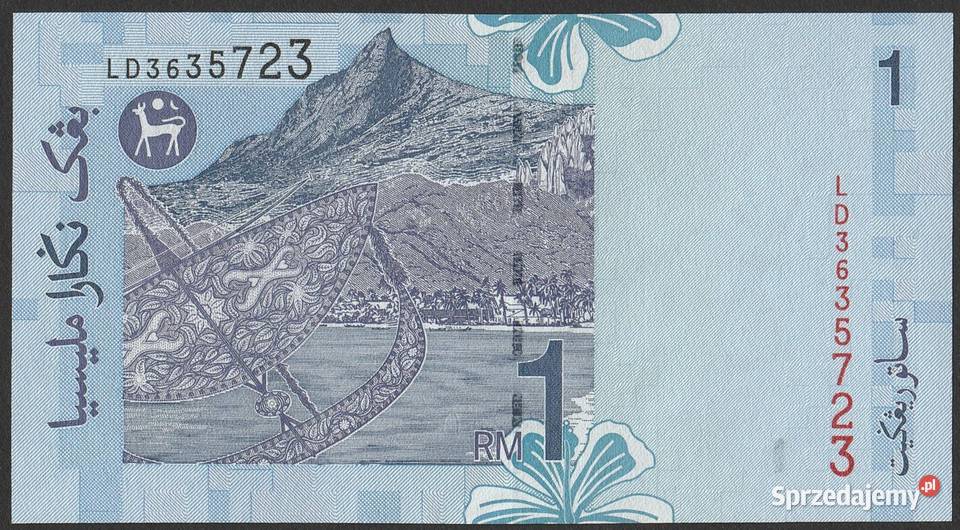 MALEZJA 1 ringgit 1998 STAN BANKOWY UNC łódzkie Łódź sprzedam