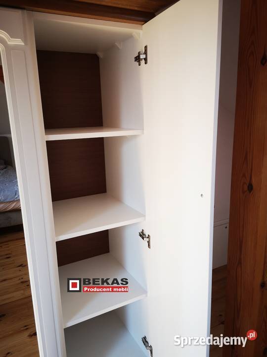 Stylowa Prowansalska Szafa 130 3D3s Biały Dąb Ostrów Wielkopolski