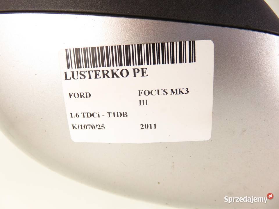 LUSTERKO PRAWE FORD FOCUS MK3 III 0B