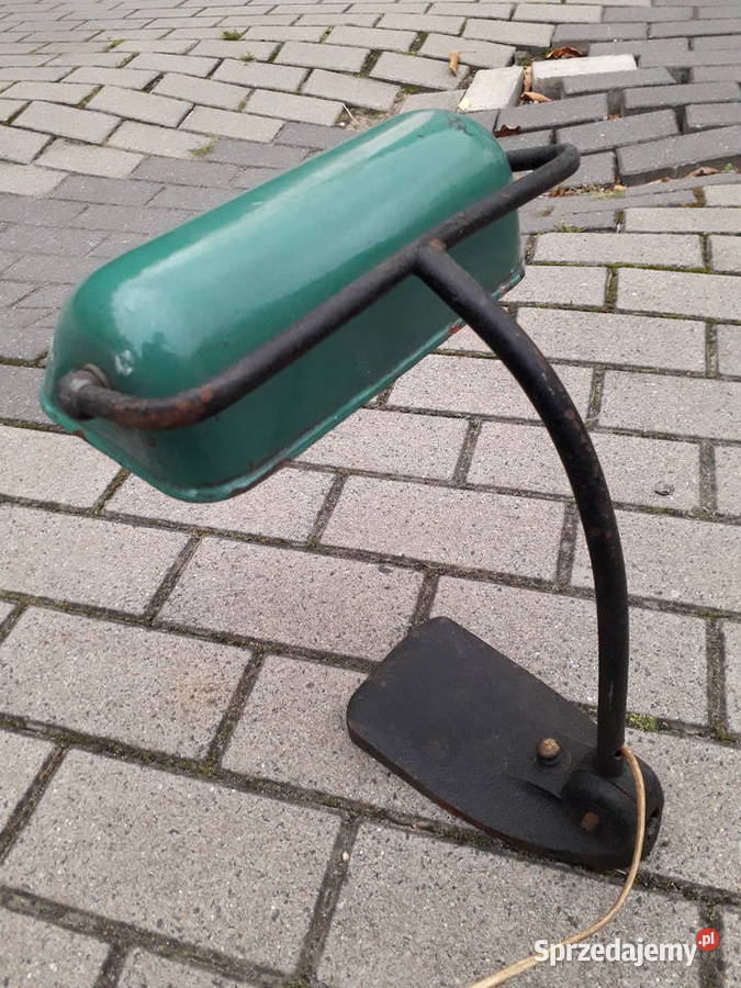 Lampa bankierska bauhaus art deco loft Antyki Warszawa
