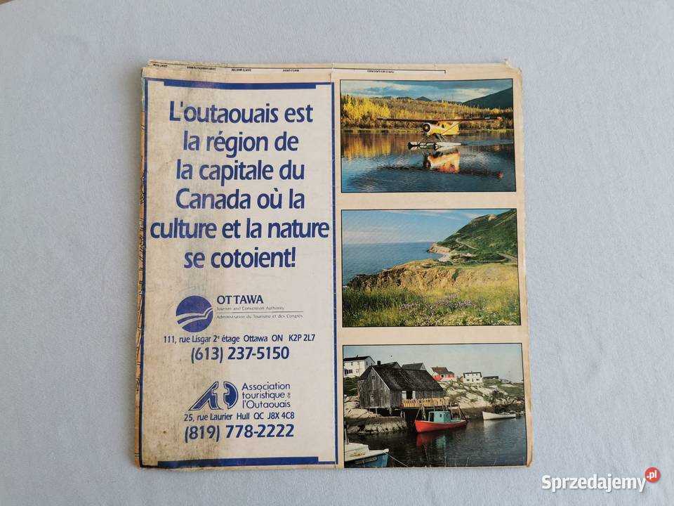 Mapa Kanady 1970 Puławy