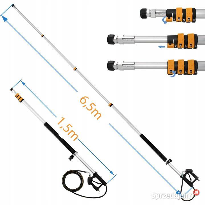 Lanca Teleskopowa do Myjki Ciśnieniowej 15m63m małopolskie Ludźmierz
