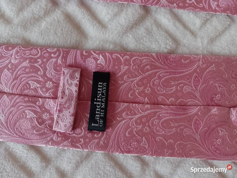 Landisun of HimalayaRóżowy krawat jedwabny ze Kraków sprzedam