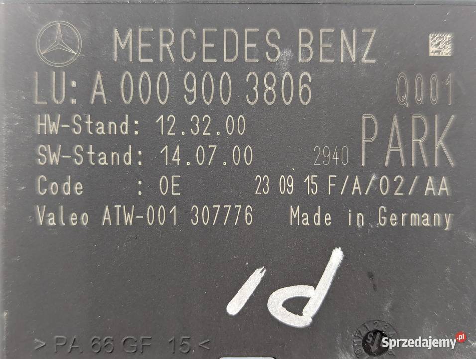 MODUŁ PARKOWANIA PDC MERCEDES C 200 A0009003806 osobowe Białystok