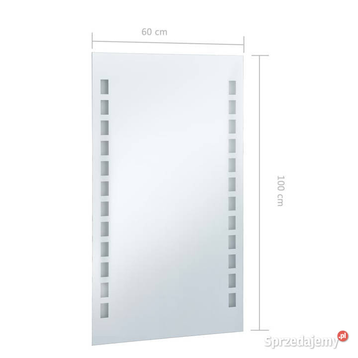 Ścienne lustro łazienkowe z LED 60 x 100 sprzedam