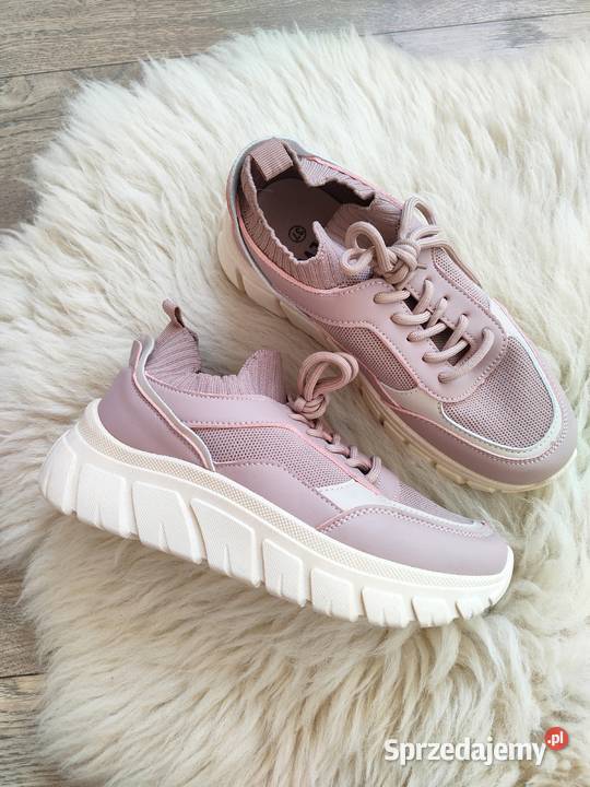 Nowe buty adidasy Sneakersy Pudrowy róż 37 38