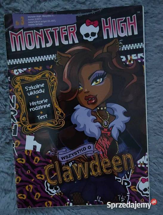 Monstert High wszystko o Clawdeen 32013 mazowieckie Warszawa
