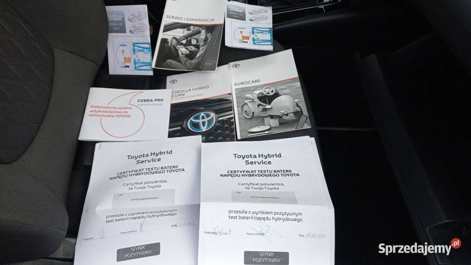 Toyota Corolla ECVT 18 Hybryda Pełna historia Gdańsk