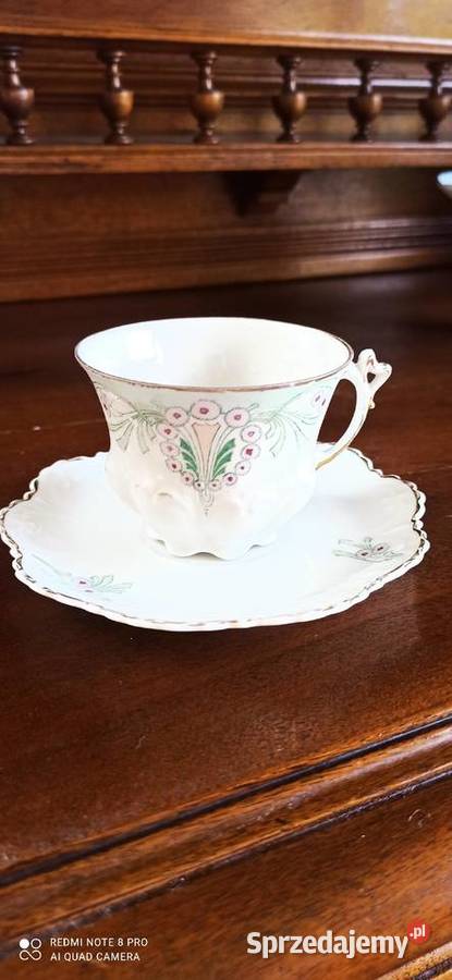 Filiżanka secesja M Z Austria Delikatna Porcelana i szkło Gdańsk