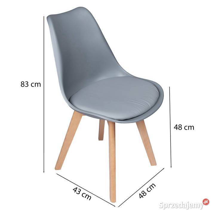 Nowoczesne krzesło z poduszką w stylu wielkopolskie Poznań