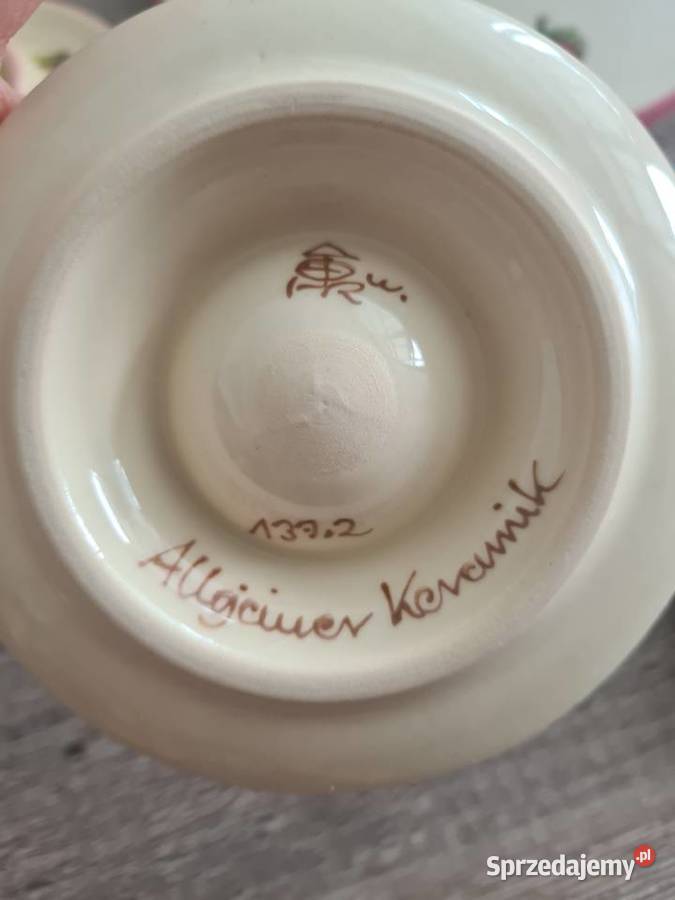 Zestaw śniadaniowy ceramika Allgauer sygnowana Gorlice