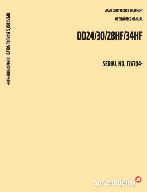 Volvo DD24 DD30 DD28HF DD34HF instrukcja obsługi Kielce