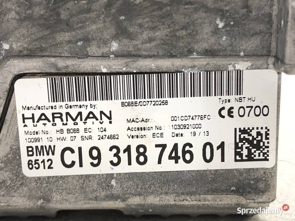 CZYTNIK NAWIGACJA BMW F10 9318746 0916 Nawigacje fabryczne podkarpackie sprzedam