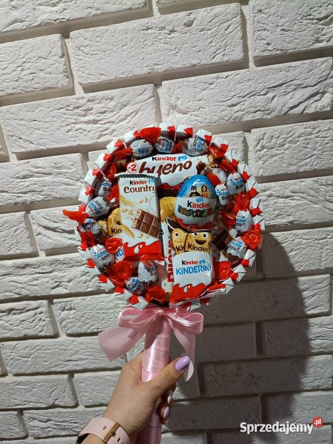 Lizak Kinder Prezent na Zająca Słodki box bukiet Zagórów sprzedam