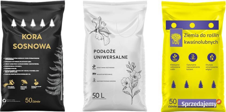 Worki na podłoża ogrodnicze korę ziemię obornik