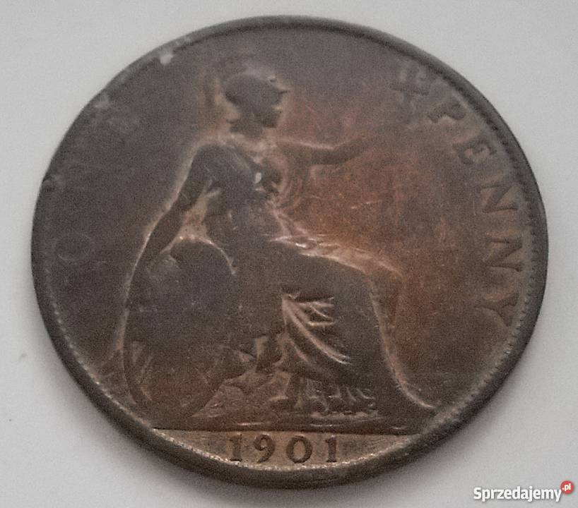 WIELKA BRYTANIAONE PENNY1901 rVICTORIAlADNA sprzedam