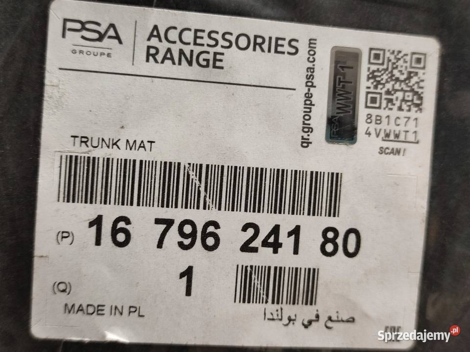 WYKŁADZINA MATA BAGAŻNIKA CITROEN C5 X E43 2021