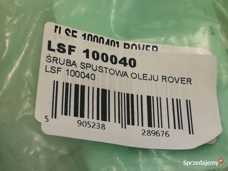 KOREK SPUSTOWY OLEJU LAND ROVER DISCOVERY lubelskie sprzedam