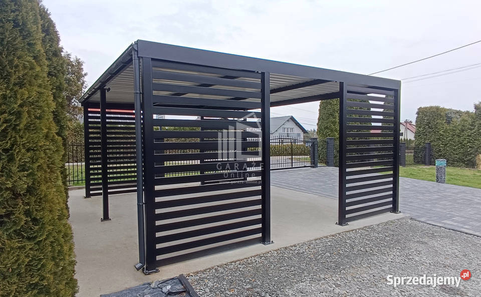 CarPort PREMIUM Wiata samochodowa 6x6 Antracyt Sprzedaż Olsztyn