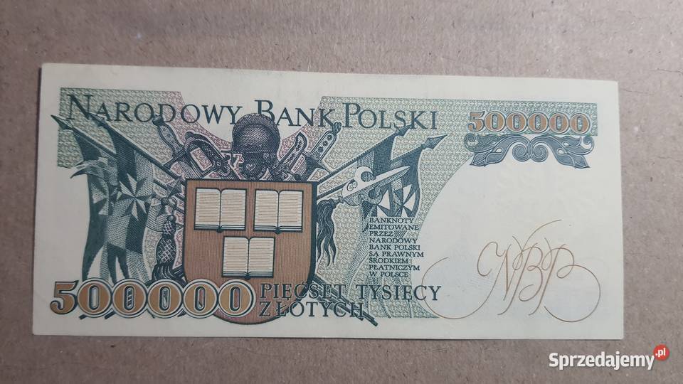 RZADKOŚĆ L9 500000 złotych 1990 s AC 12 Warszawa