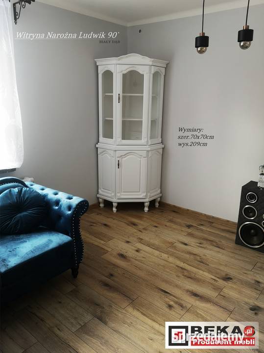 Komoda LOFT Witryna Narożna 70 Ludwik Śliczna Dom i Ogród Zamość