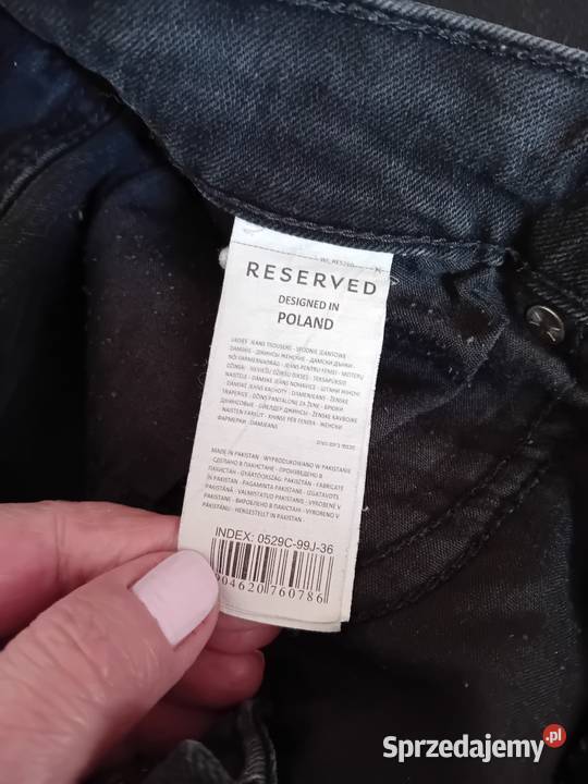 Czarne jeansy z wyższym stanem mazowieckie Warszawa