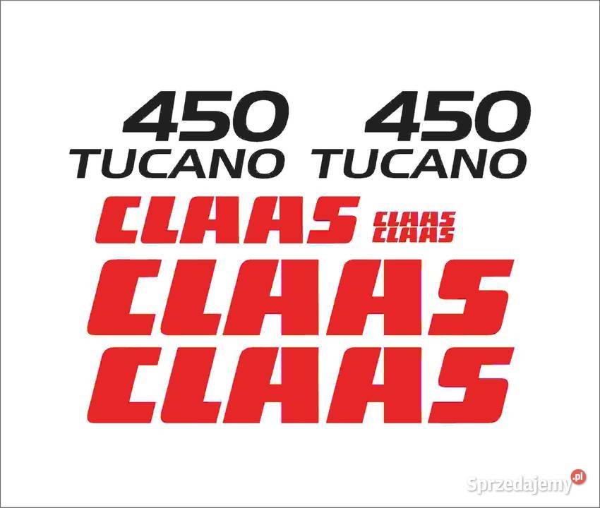 Naklejki Claas Tucano 450 mocny klej odporne wielkopolskie Pleszew