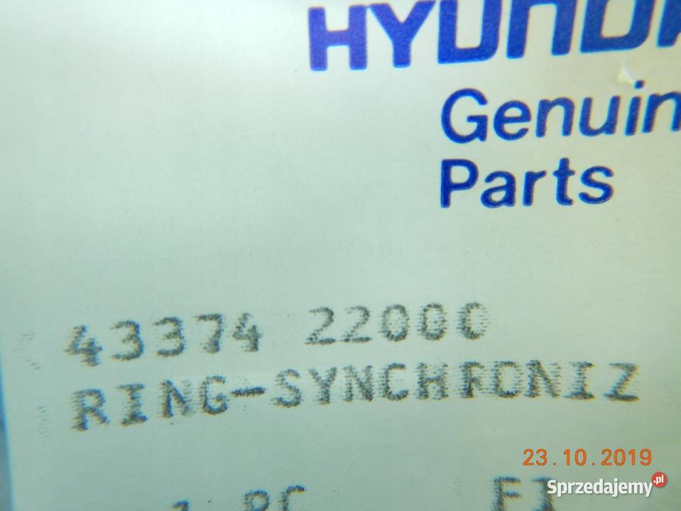PIERŚCIEŃ SYNCHRONIZATORA HYUNDAI ACCENT 9499
