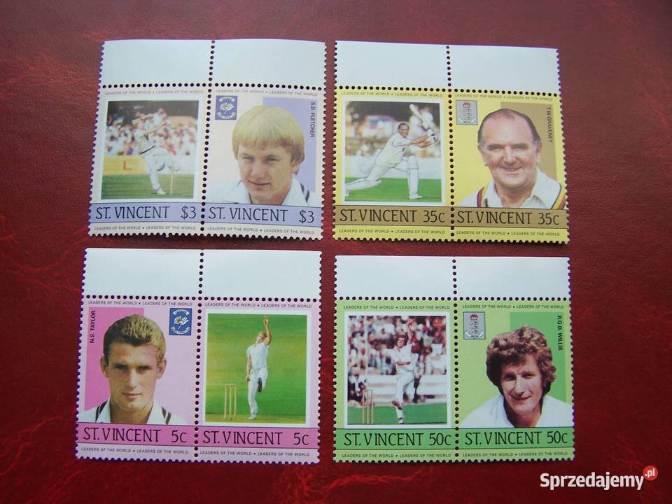 St Vincent 1985 MNH Sport Krykiet Tychy