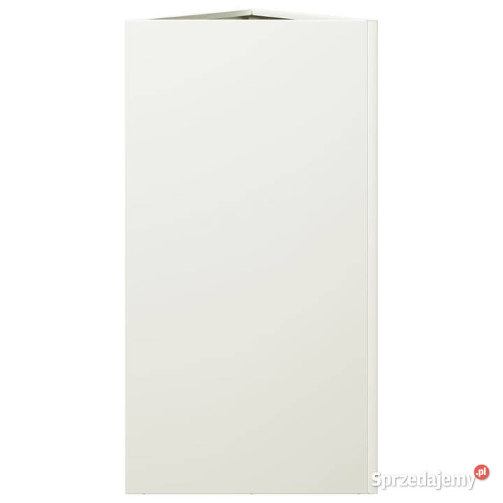 Donice ogrodowe 2 białe trójkątne 40x345x70 stal Dom i Ogród Warszawa