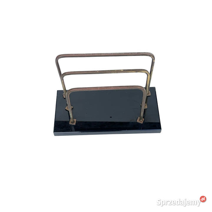 Listownik art dco bauhaus stojak na listy szkło Warszawa