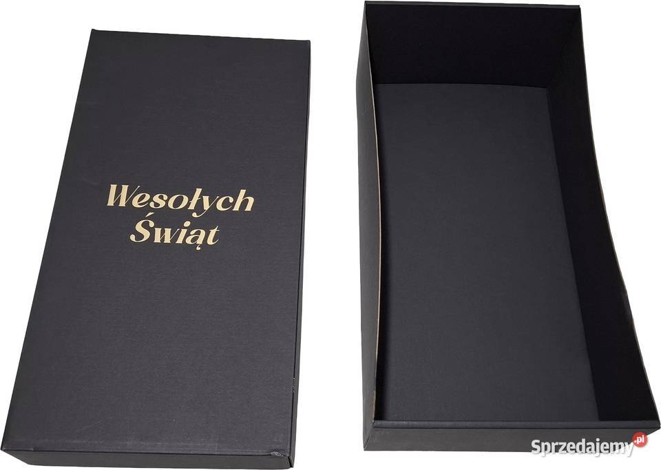 Pudełko dekoracyjne świąteczne Wesołych Świąt śląskie Czeladź