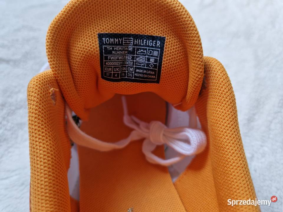 Nowe białe damskie buty sportowe sneakersy Tommy Bibice