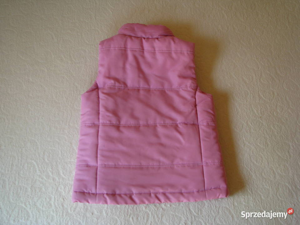 Różowa pikowana kamizelka dziecięca 122 Rozmiar 122 Kamizelki i bezrękawniki Brzegi sprzedam