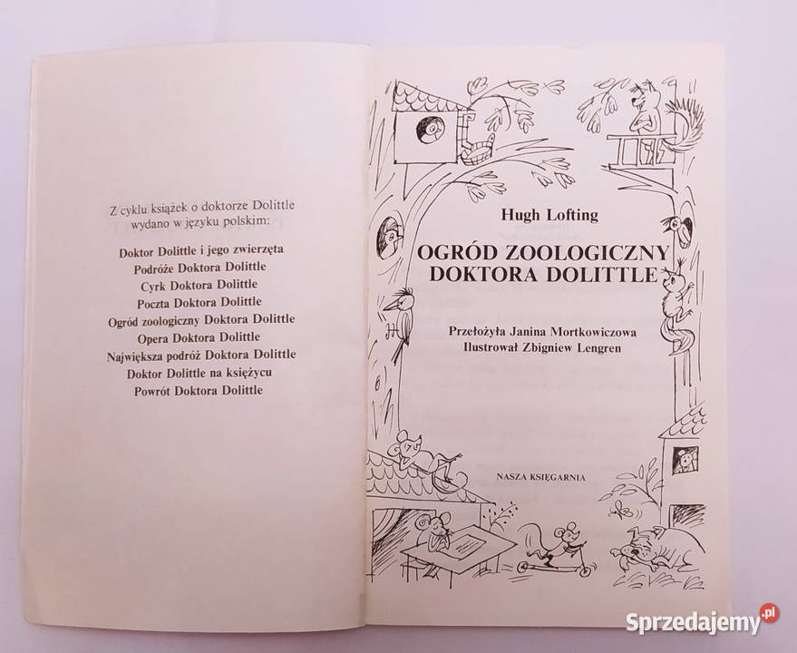 OGRÓD ZOOLOGICZNY DOKTORA DOLITTLE Hugh Lofting podlaskie Hajnówka