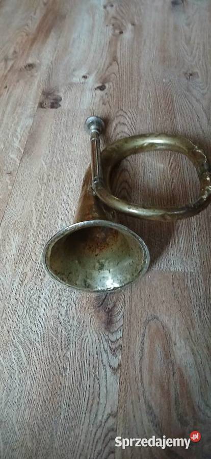 Stara trąbka sygnalowa Instrumenty dęte